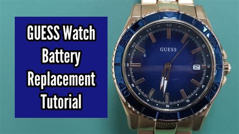 guess waterpro watch battery change.